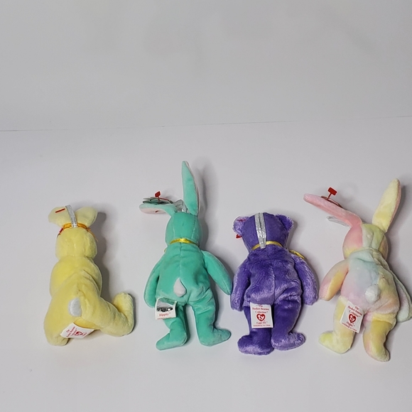 Lot ofTy Basket Beanies Collection Set of 4 - Eggs 3, Hippie, Nibbles, Hippity - Picture 6 of 7